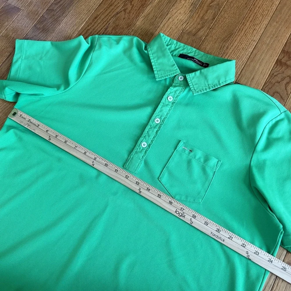 RLX Polo Shirt‎ Mens Large Green Ralph Lauren Golf Performance
